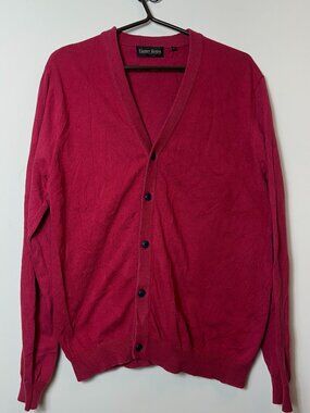 Harry Rosen Wine Red Cardigan Size L